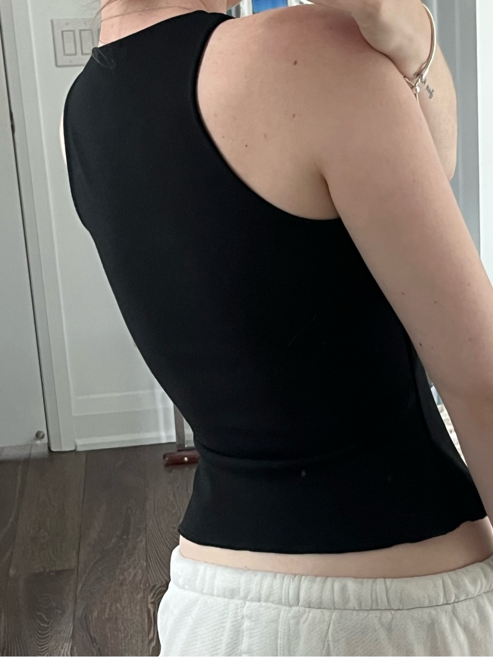 Zara Black High-Neck Racerback Tank - Picture 4 of 7